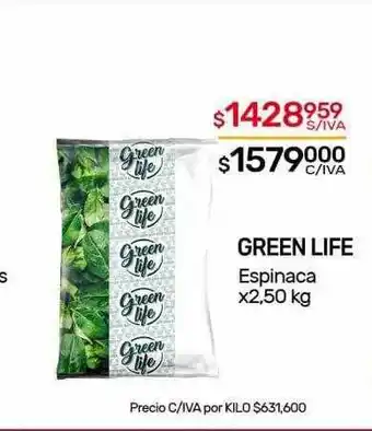 Nini Mayorista Green life espinaca oferta