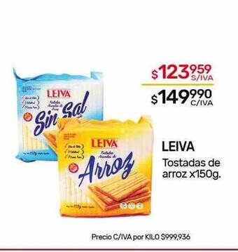 Nini Mayorista Leiva tostadas de arroz oferta