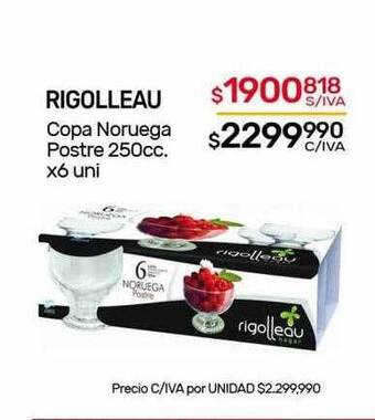 Nini Mayorista Rigolleau copa noruega postre oferta