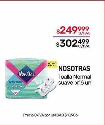 Nosotras toalla normal suave