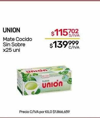 Nini Mayorista Union mate cocido sin sobre oferta