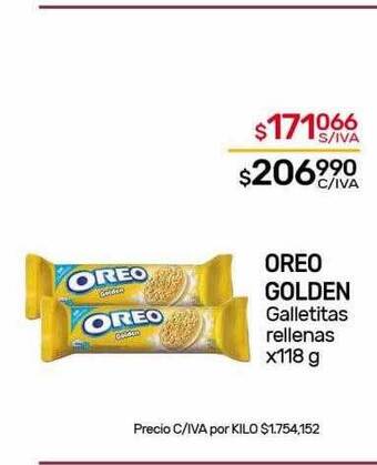 Nini Mayorista Oreo golden galletitas rellenas oferta