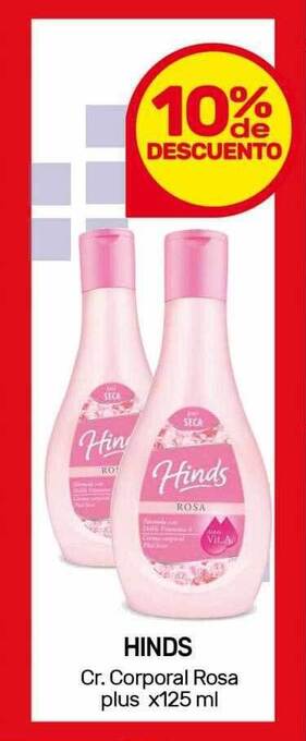 Nini Mayorista Hinds cr. corporal rosa plus oferta