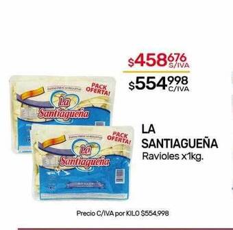 Nini Mayorista La santiagueña ravioles oferta