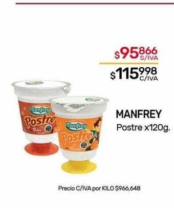 Nini Mayorista Manfrey postre oferta