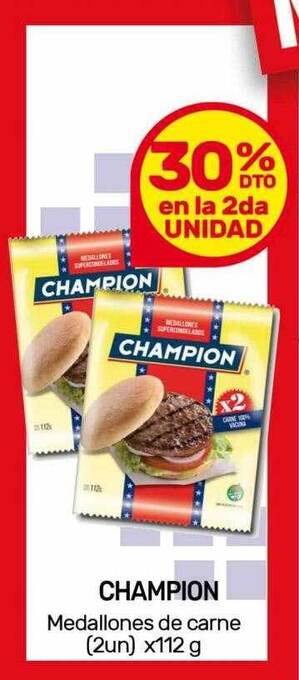 Nini Mayorista Champion medallones de carne oferta