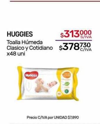 Nini Mayorista Huggies toalla húmeda clasico y cotidiano oferta