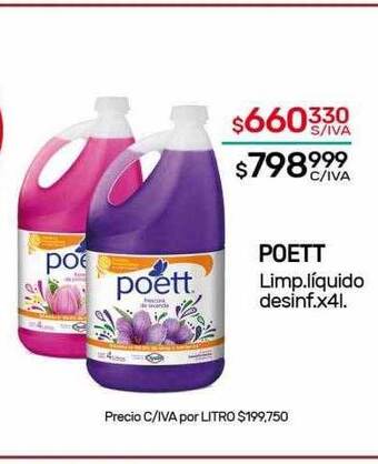 Nini Mayorista Poett limp.líquido desinf. oferta