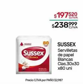 Nini Mayorista Sussex servilletas de papel blancas oferta