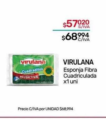 Nini Mayorista Virulana esponja fibra cuadriculada oferta