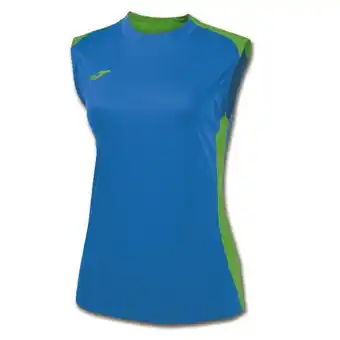Joma Camiseta sin mangas mujer campus ii royal verde flúor oferta