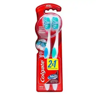 Farmacia Del Puente Colgate cepillo dental 360º luminous white medio 2 unidades promo precio especial oferta