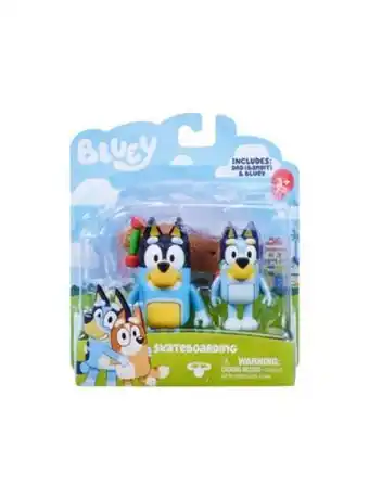 El Mundo del Juguete Muñeco bluey y papa pack con 2 figuras oferta
