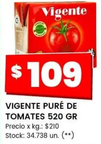 Changomas Vegente Puré de Tomates 250g oferta