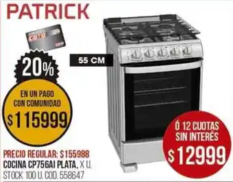 Coto Cocina CP756AI Plata oferta