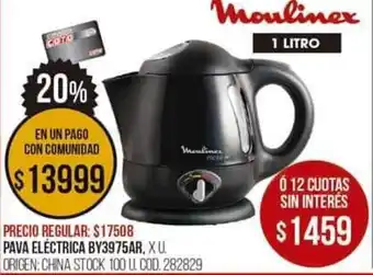 Coto Pava Eléctrica BY3975AR 1L oferta