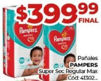 Diarco Pañales Pampers Super Sec Regular Max oferta