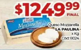 Diarco Queso Mozzarella La Paulina oferta