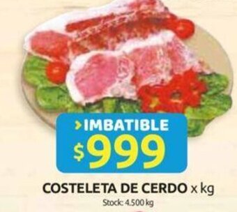 Cordiez Costeleta de Cerdo x kg oferta