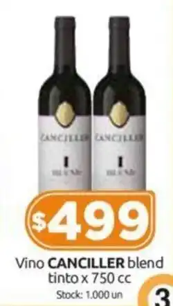 Cordiez Vino CANCILLER Blend Tinto x 750cc oferta