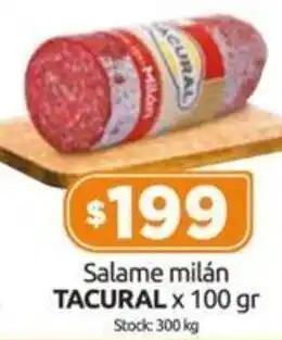 Cordiez Salame Milán TACURAL x 100g oferta