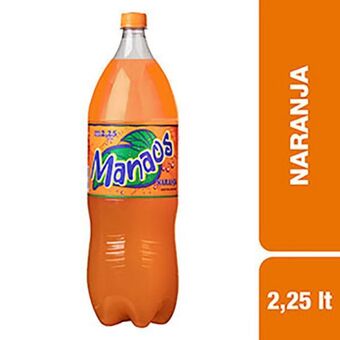 El Abastecedor Manaos gaseosa naranja 2.25l oferta