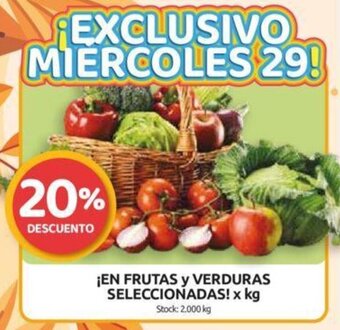 Cordiez en Frutas y Verduras Seleccionadas x kg oferta