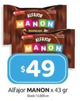 Cordiez Alfajor MANON x 43g oferta