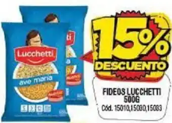 Supermercados Yaguar Fideos Lucchetti 500g oferta