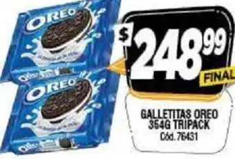 Supermercados Yaguar Galletitas Oreo 3354g Tripack oferta