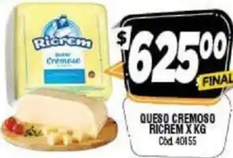 Supermercados Yaguar Queso Cremoso Ricrem oferta