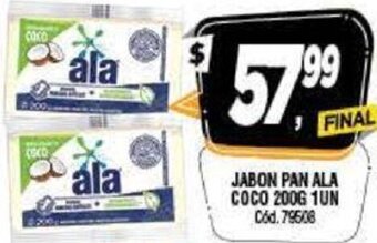 Supermercados Yaguar Jabon Pan Ala Coco 200g 1un oferta