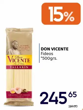 Supermercados Monarca DON VICENTE Fideos 500g oferta