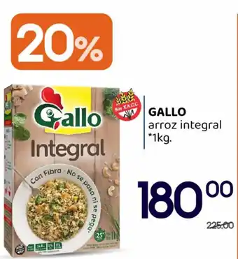 Supermercados Monarca GALLO Arroz Integral 1kg oferta