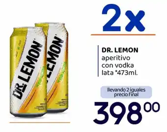 Supermercados Monarca DR. LEMON Aperitivo con Vodka lata 2 x 473ml oferta