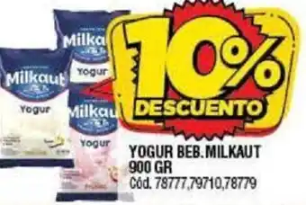 Supermercados Yaguar Yogur Beb. Milkaut 900g oferta