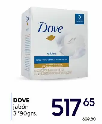 Supermercados Monarca DOVE Jabón de Tocador 3 x 90g oferta