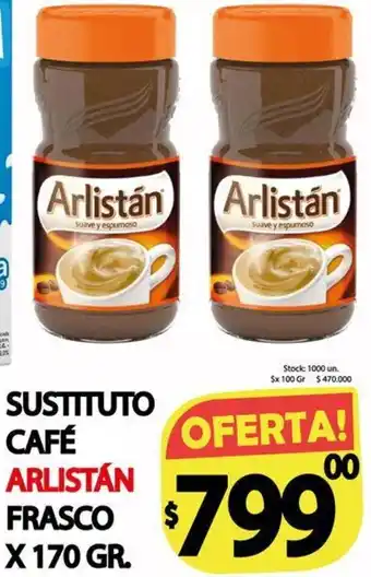 Supermercados Mariano Max Sustituto Café Arlistán Frasco 170g oferta