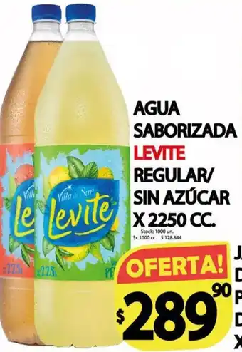 Supermercados Mariano Max Agua Saborizada Levite Regular/ Sin Azúcar x 2250cc oferta