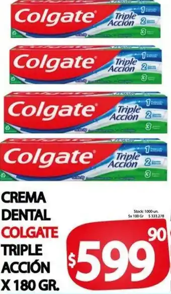 Supermercados Mariano Max Crema Dental Colgate Triple Acción 180ml oferta