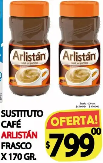 Supermercados Caracol Sustituto Café Arlistán Frasco 170g oferta