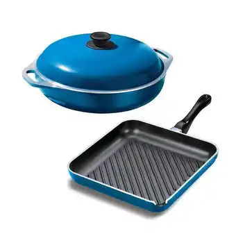 Avon Set x2 paellera + bifera azul | cucina donna oferta