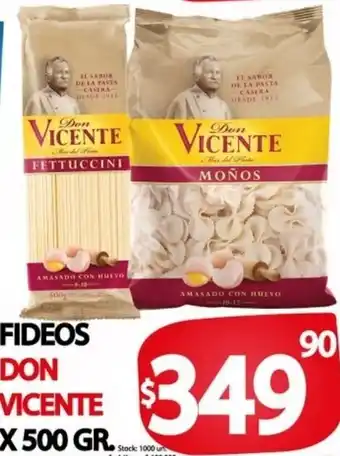 Supermercados Caracol Fideos Don Vicente 500g oferta