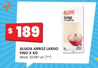 Changomas ALIADA Arroz Largo Fino x kg oferta