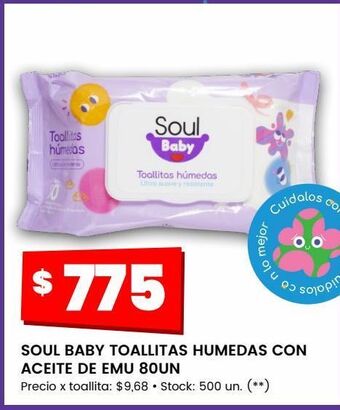 Changomas Soul baby toallitas humedas animales fantásticos 45un oferta