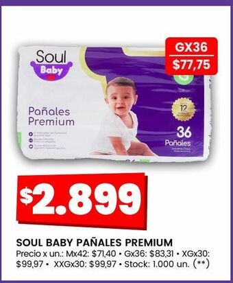 Changomas Soul baby pañales premium oferta