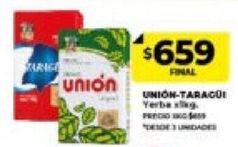 Supermayorista Vital UNIÓN-TARAGÜI Yerba oferta