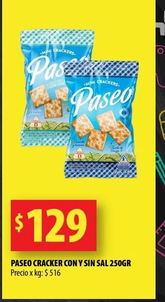 Punto Mayorista Paseo cracker con y sin sal 250gr oferta