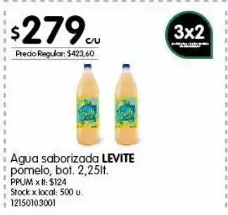 Jumbo Agua con sabor levité pomelo 2,25lt oferta