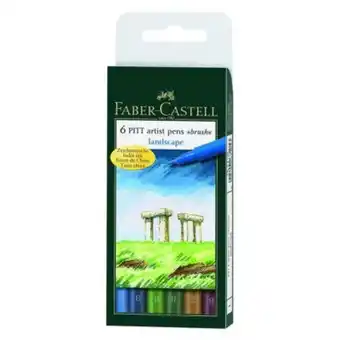 Artistica Rubens Set de marcadores faber castell pitt artist x6 colores paisaje oferta